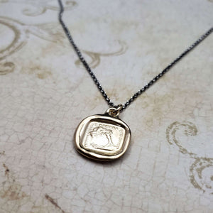 Oak Strength Necklace - 'Bend Don't Break'  in Gold Vermeil