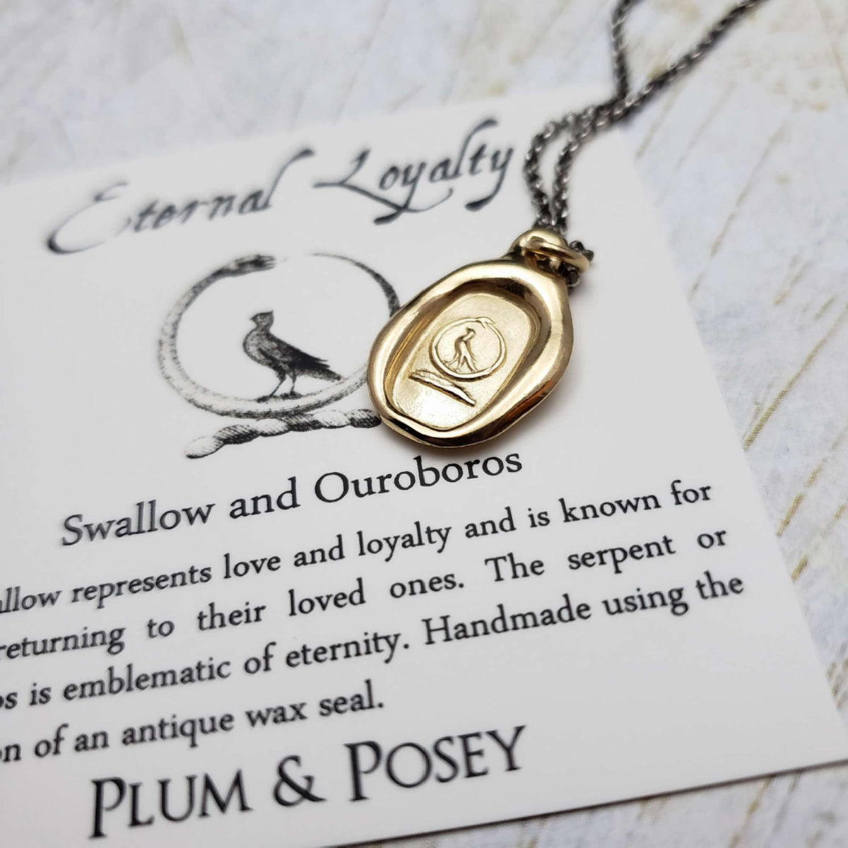 Swallow and Serpent - Eternal Loyalty in Gold Vermeil