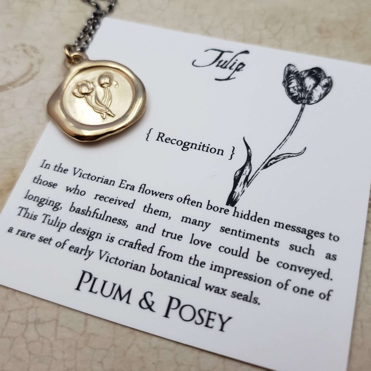 Tulip - Fame, Recognition, Achievement in Gold Vermeil