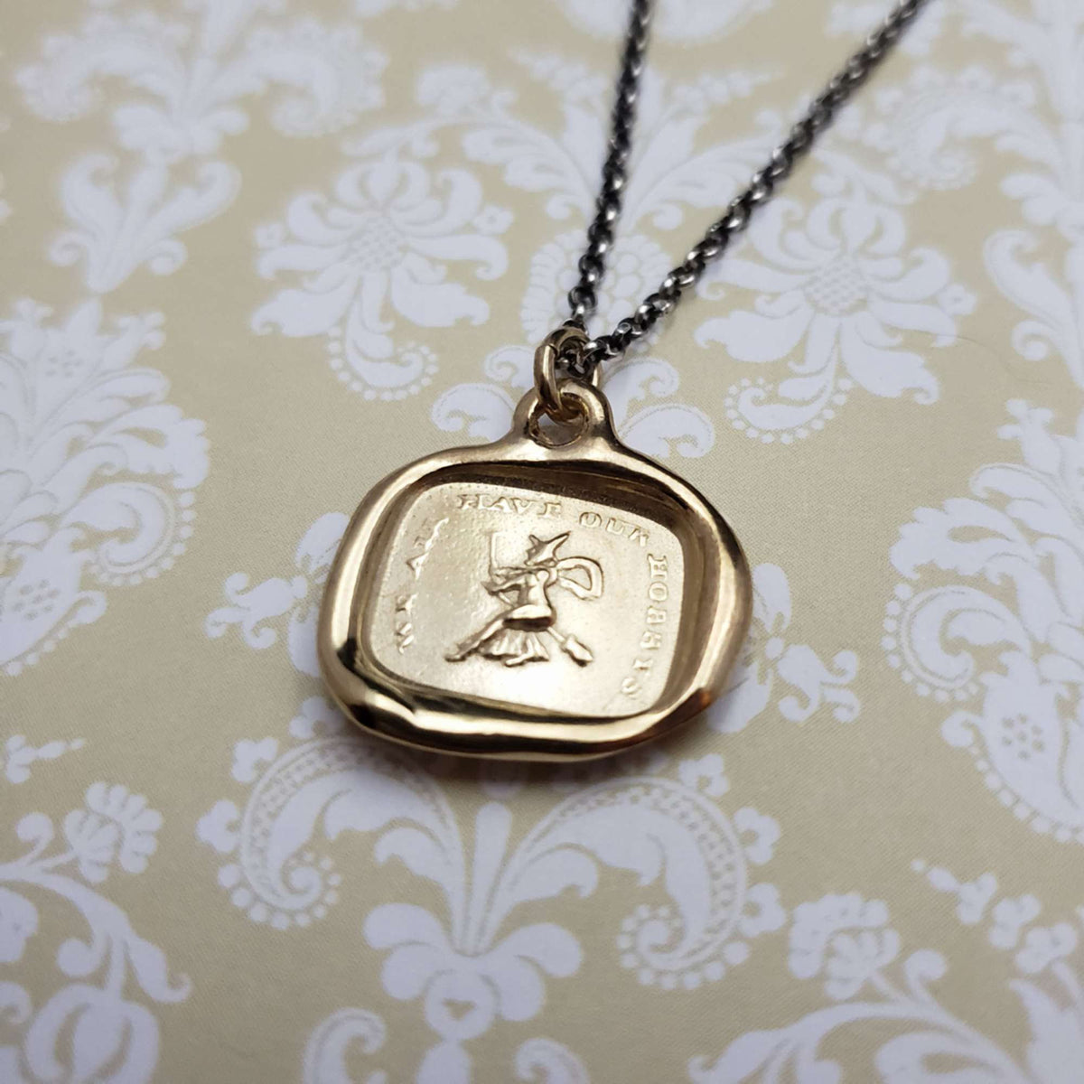 Witch - 'We all have our Hobbies' in Gold Vermeil