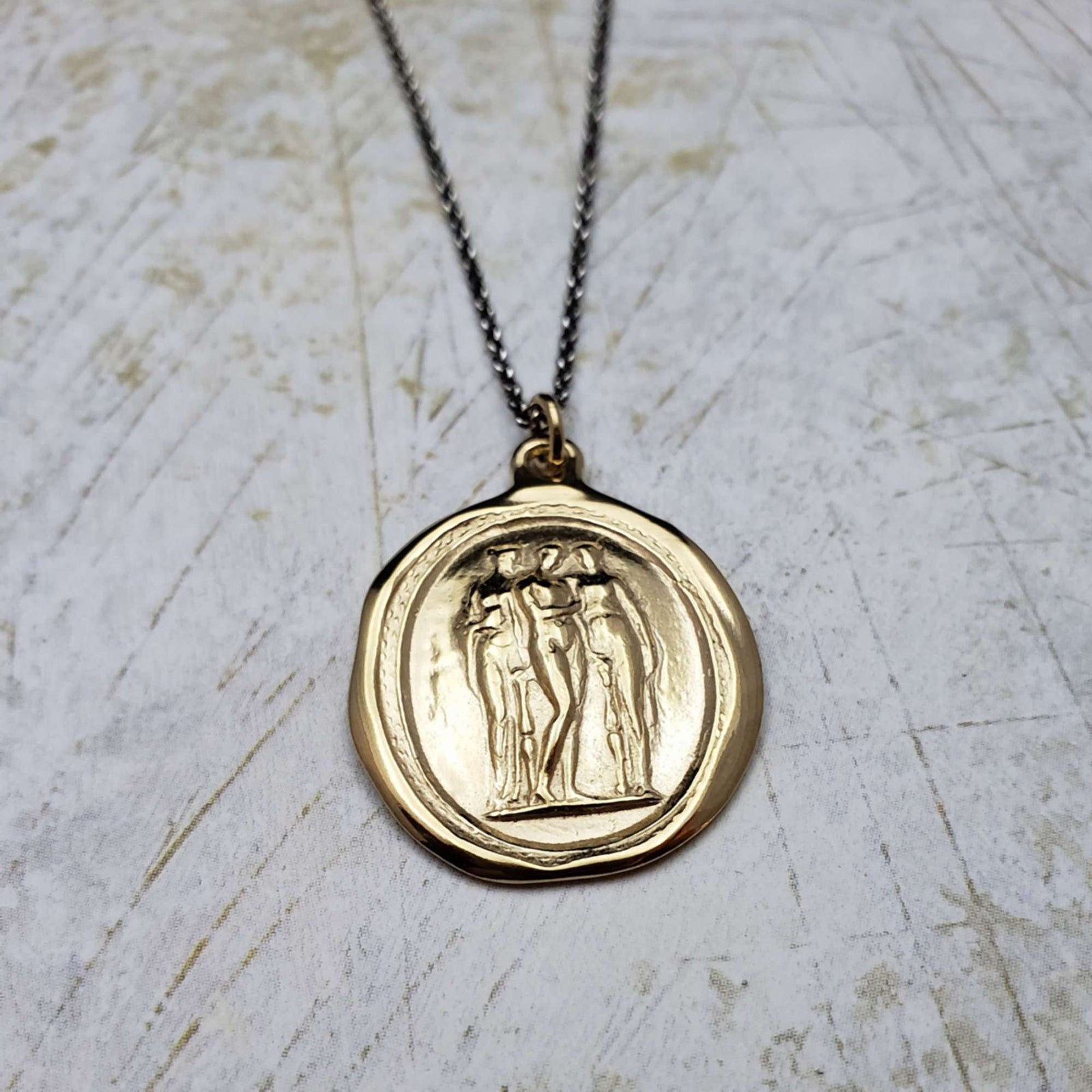 The 3 Graces - Charm, Beauty, Creativity in Gold Vermeil