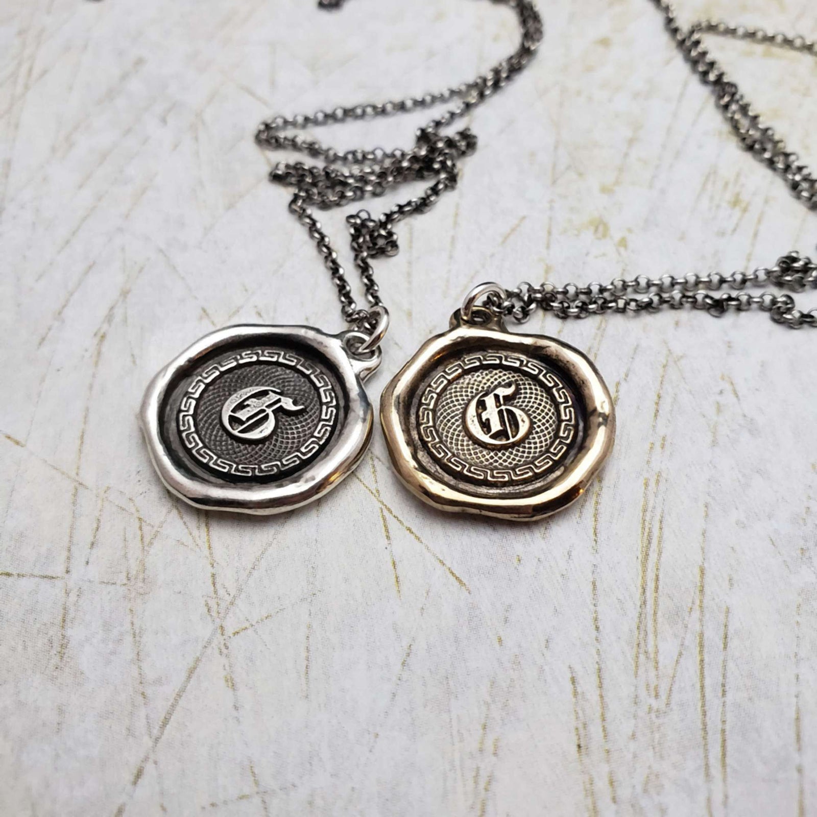 Letter G in Bronze