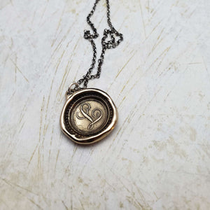 Letter L in Bronze