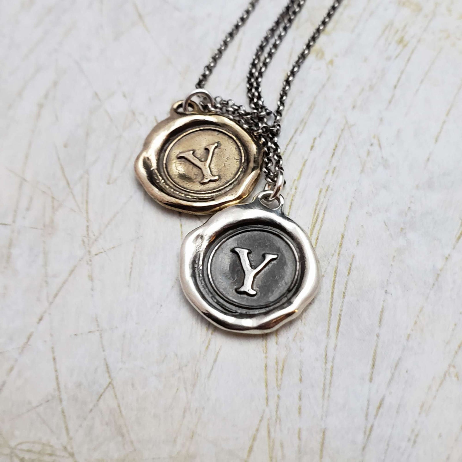 Initial Y in Bronze
