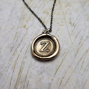 Letter Z in Bronze