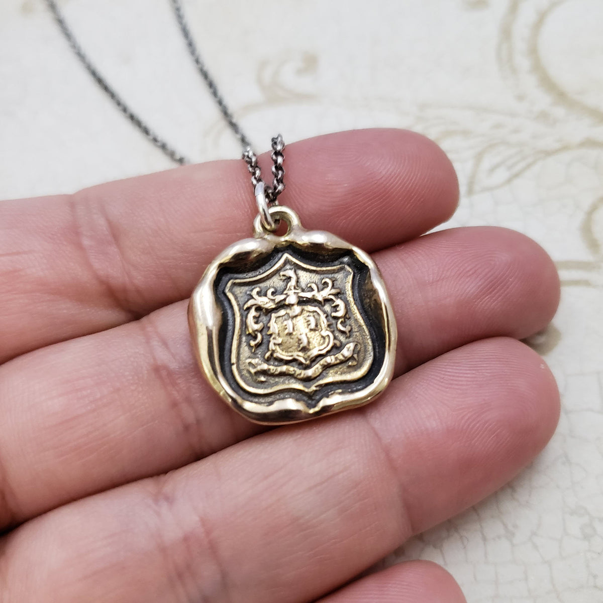 Wolf - &#39;While I Breathe I Hope&#39; in bronze