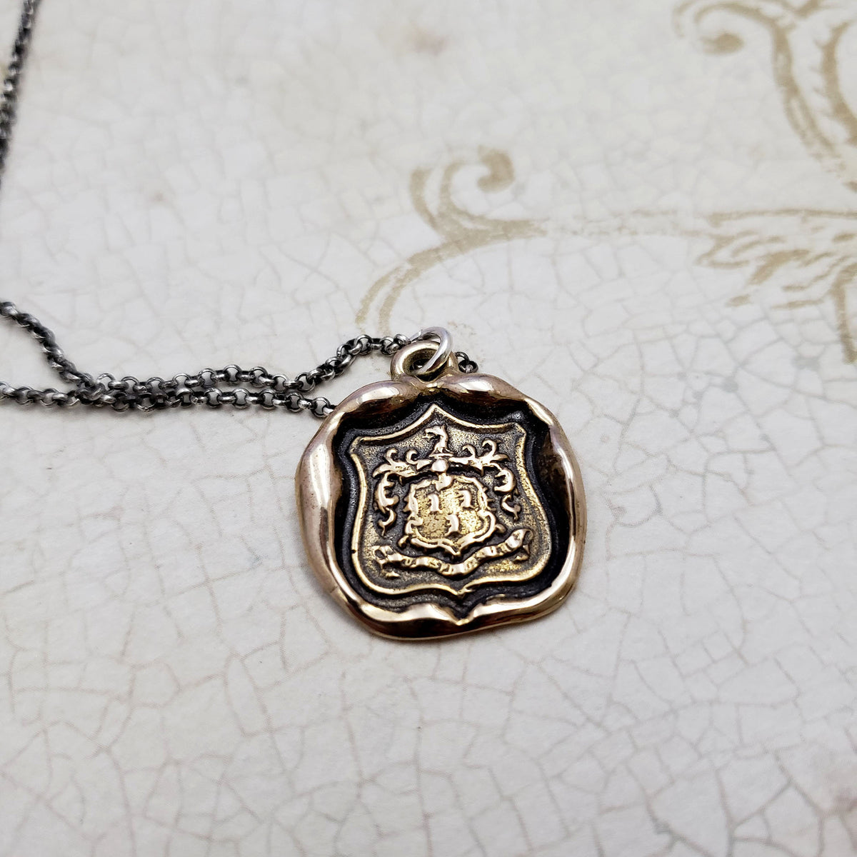 Wolf - &#39;While I Breathe I Hope&#39; in bronze