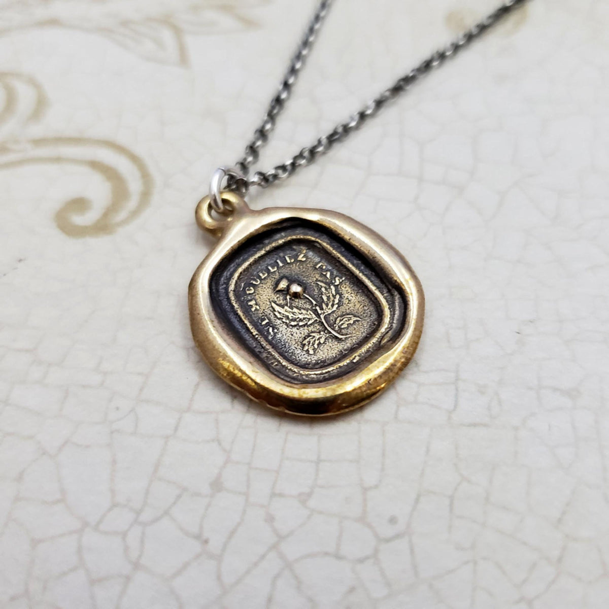 Scottish Thistle - Do Not Forget Me - Dinna Forget in bronze