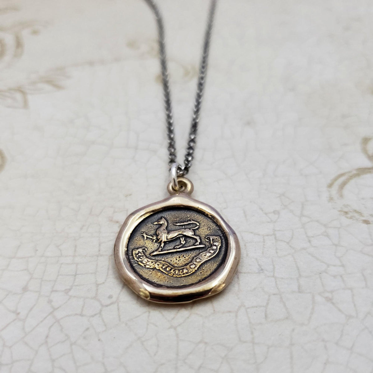 Gryphon - God is my tower of strength in Bronze