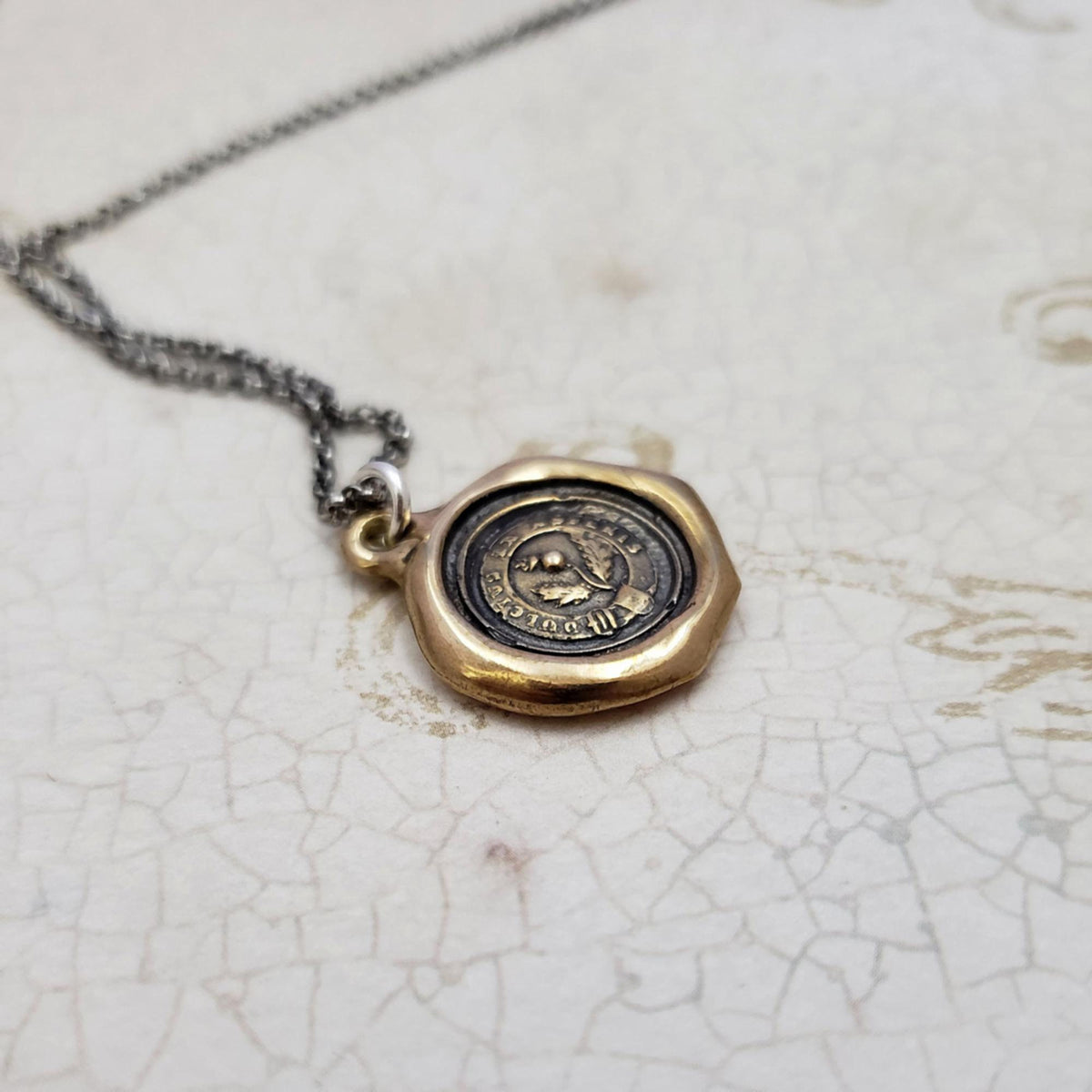 Thistle - Sweeter after Difficulties Pendant in Bronze