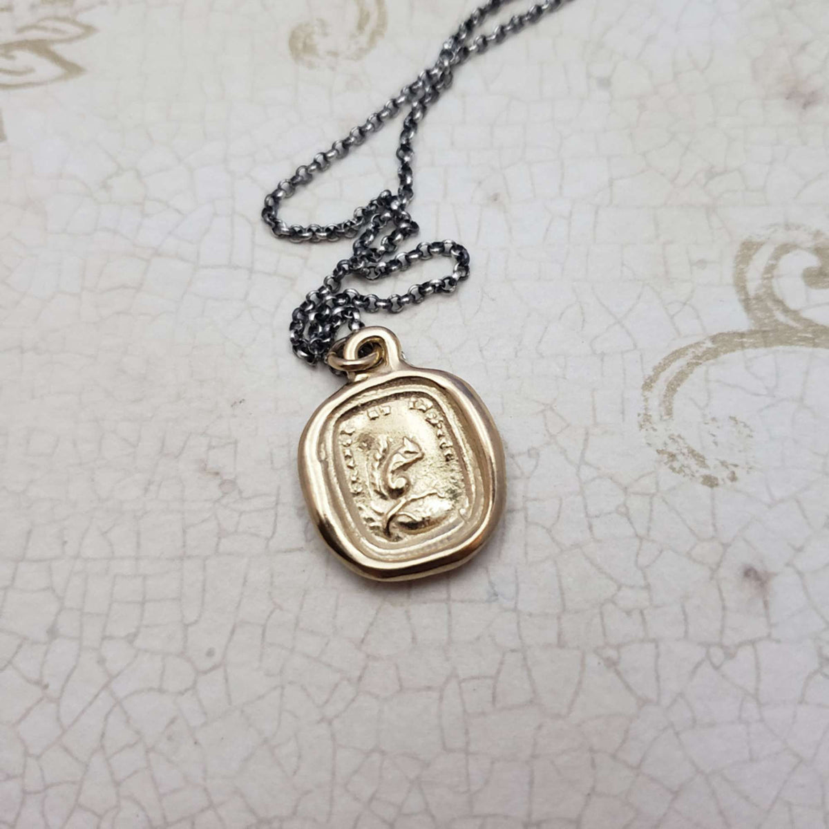 Squirrel - Look Within - Break and Behold in Gold Vermeil