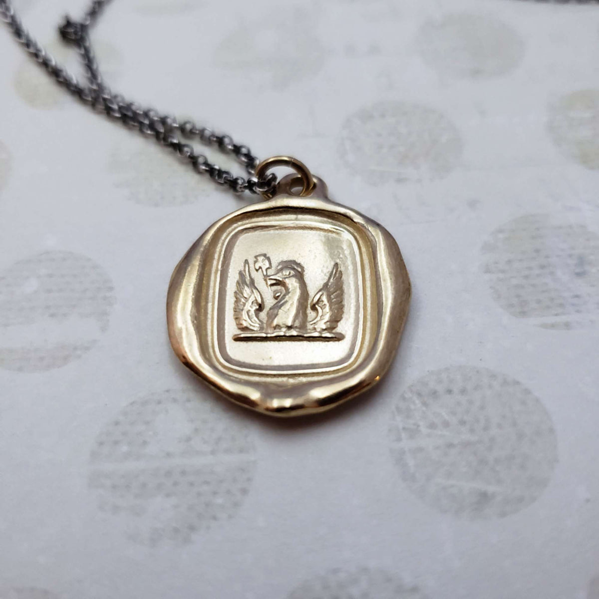 Phoenix necklace in Gold Vermeil