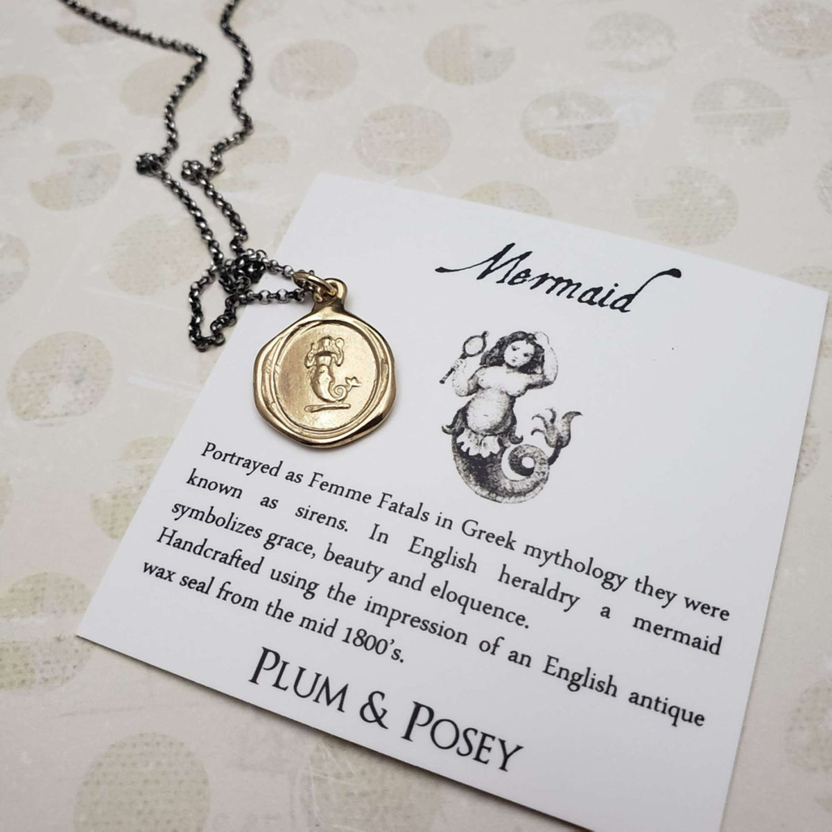 Mermaid - Beauty, Grace and Eloquence in Gold Vermeil