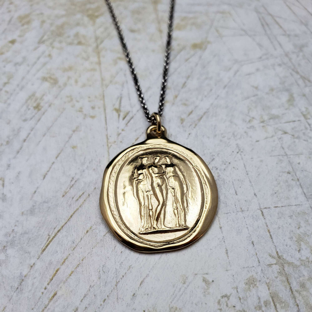 The 3 Graces - Charm, Beauty, Creativity in Gold Vermeil