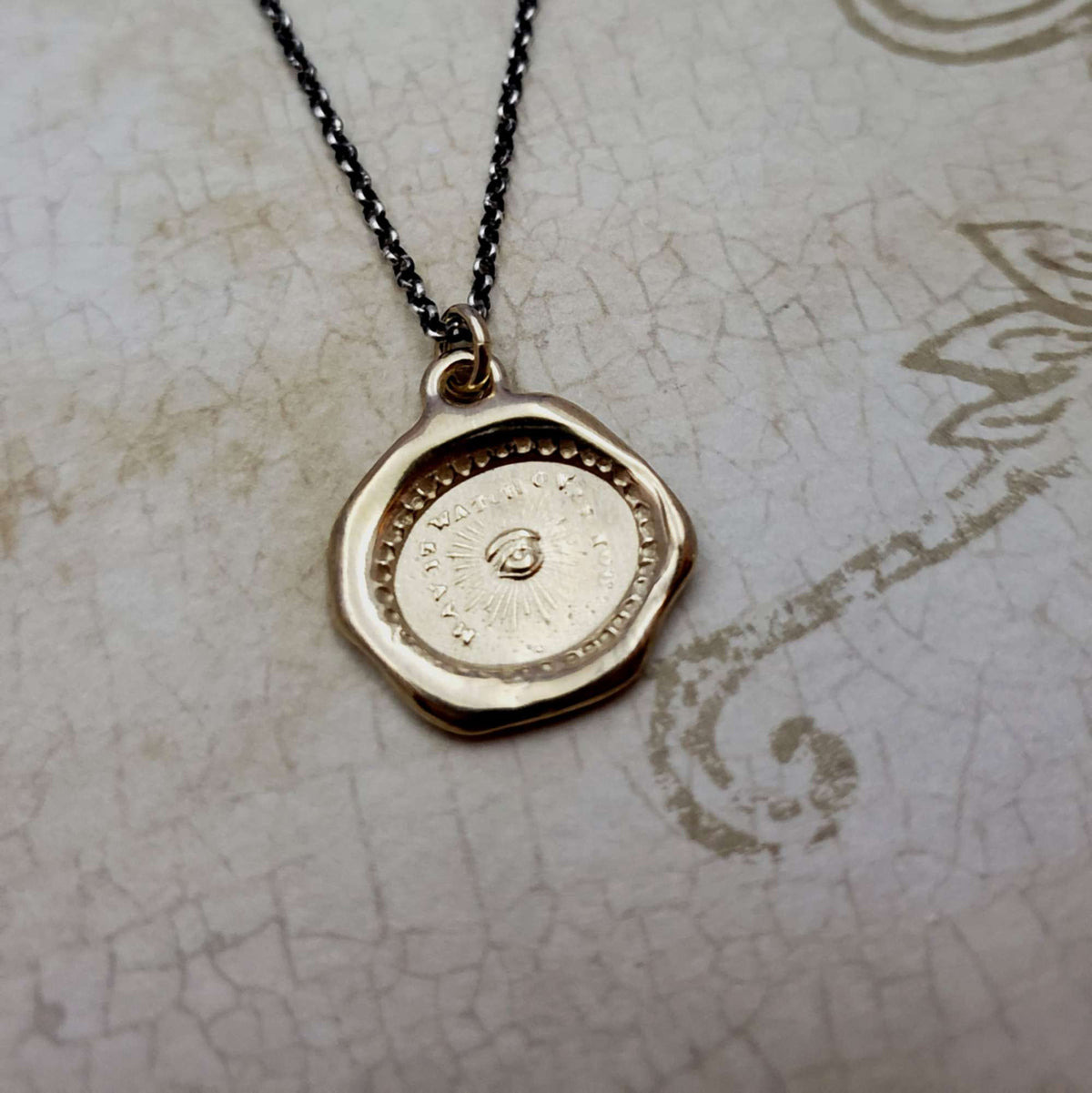 Eye of Providence Necklace in Gold Vermeil