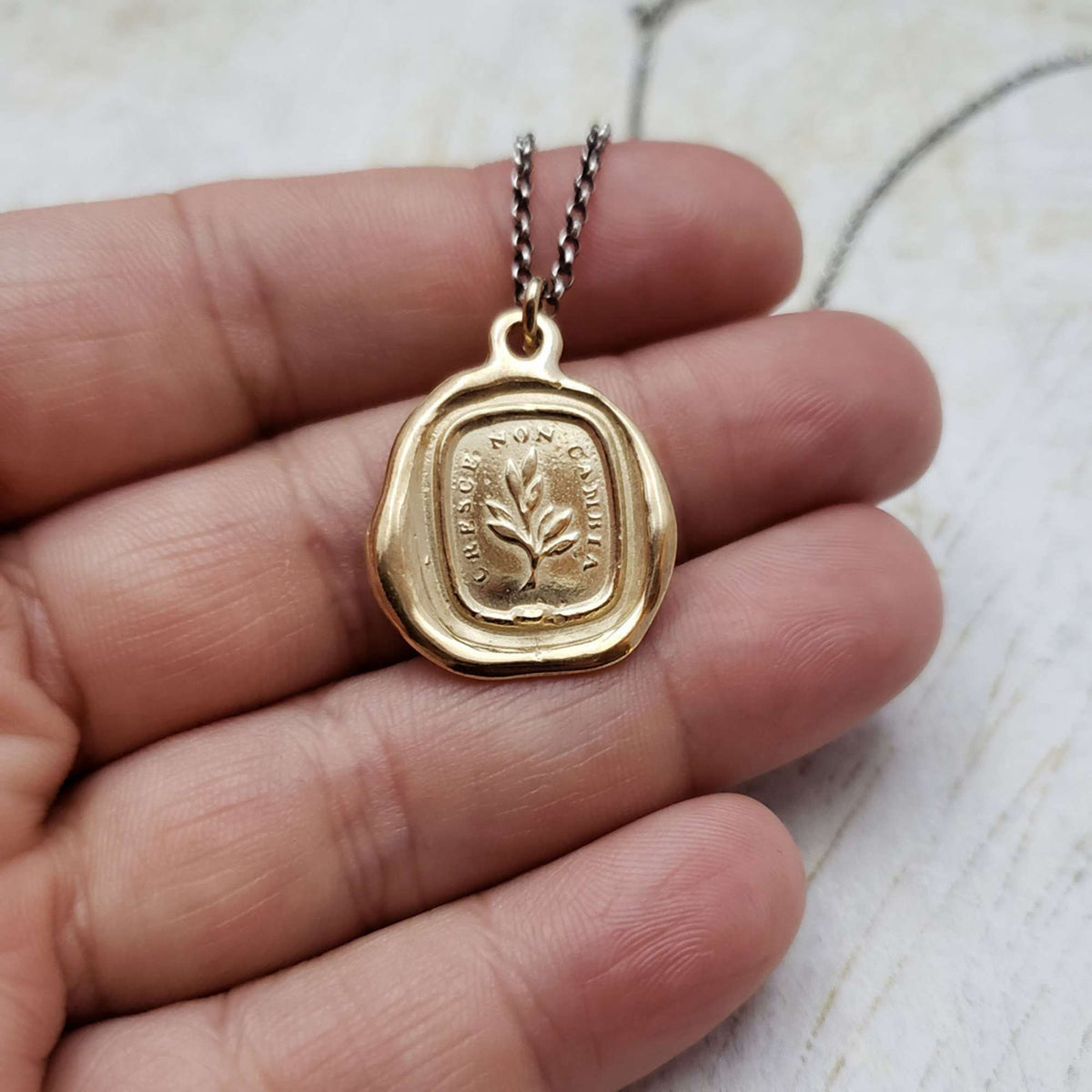 Tree - Grow, don&#39;t change in Gold Vermeil