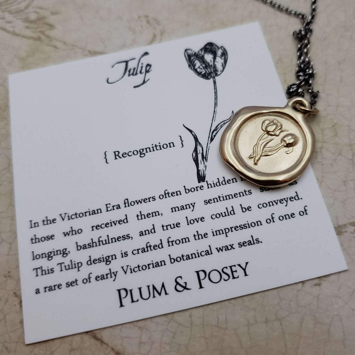 Tulip - Fame, Recognition, Achievement in Gold Vermeil