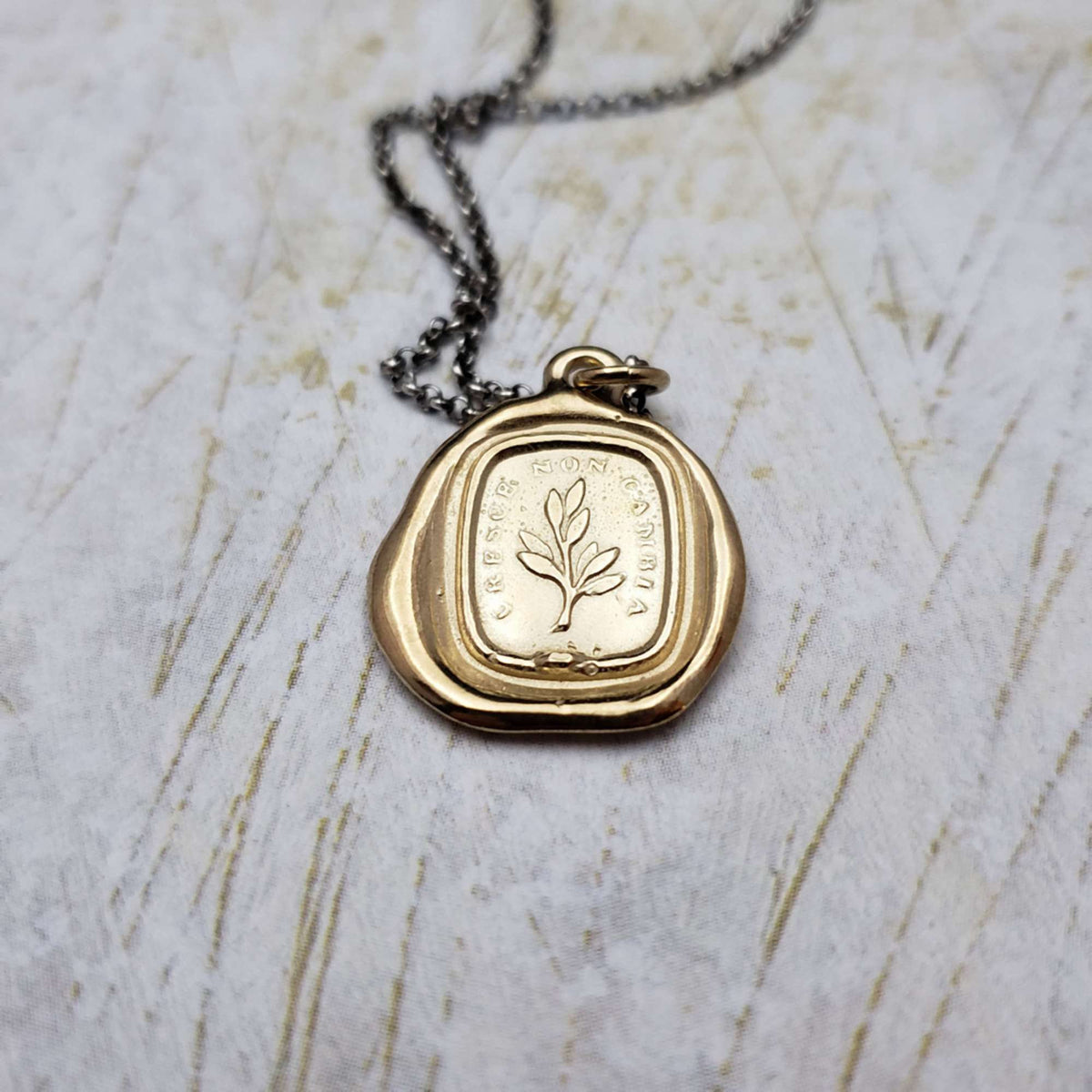 Tree - Grow, don&#39;t change in Gold Vermeil