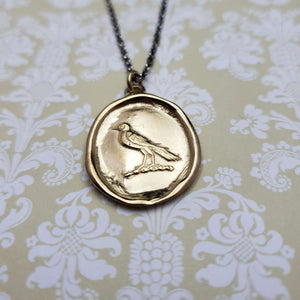 Nevermore Raven in Gold Vermeil