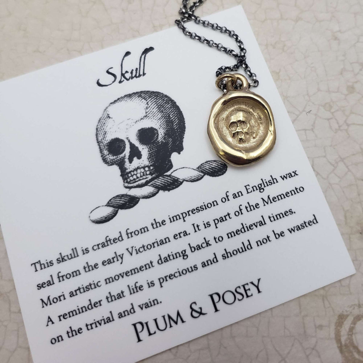 Skull - Memento Mori, All is vanity in Gold Vermeil