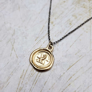 Lion Necklace - From Here I Rise in Gold Vermeil