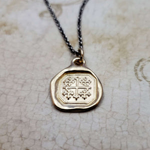 Jerusalem Cross in Gold Vermeil