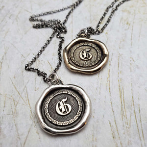 Letter G in Bronze