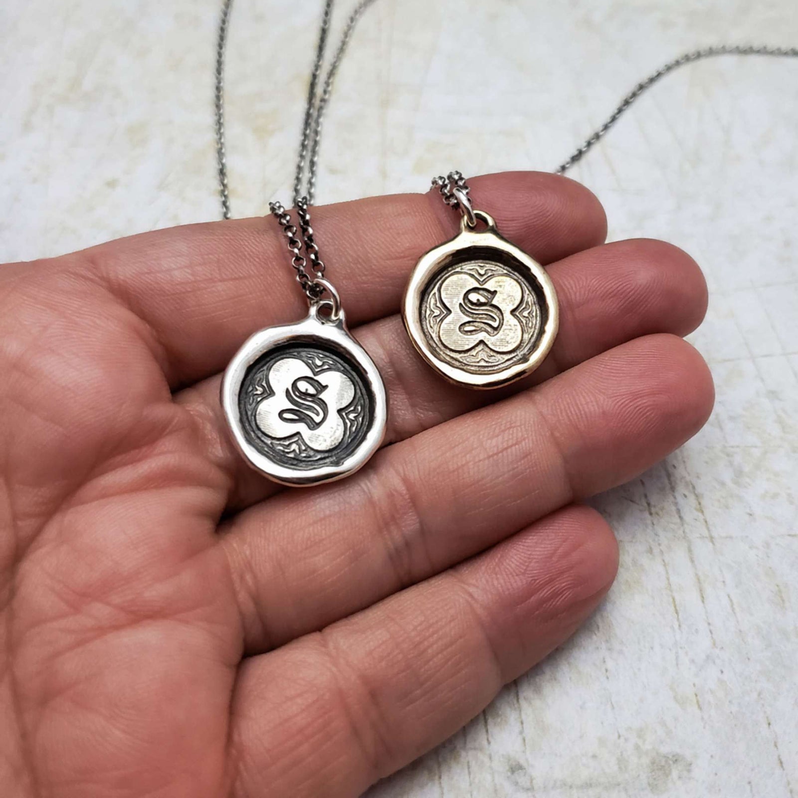 Initial S in Bronze