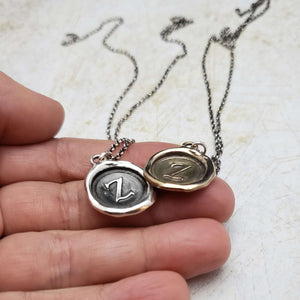 Letter Z in Bronze