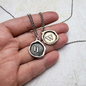 Initial W in Bronze
