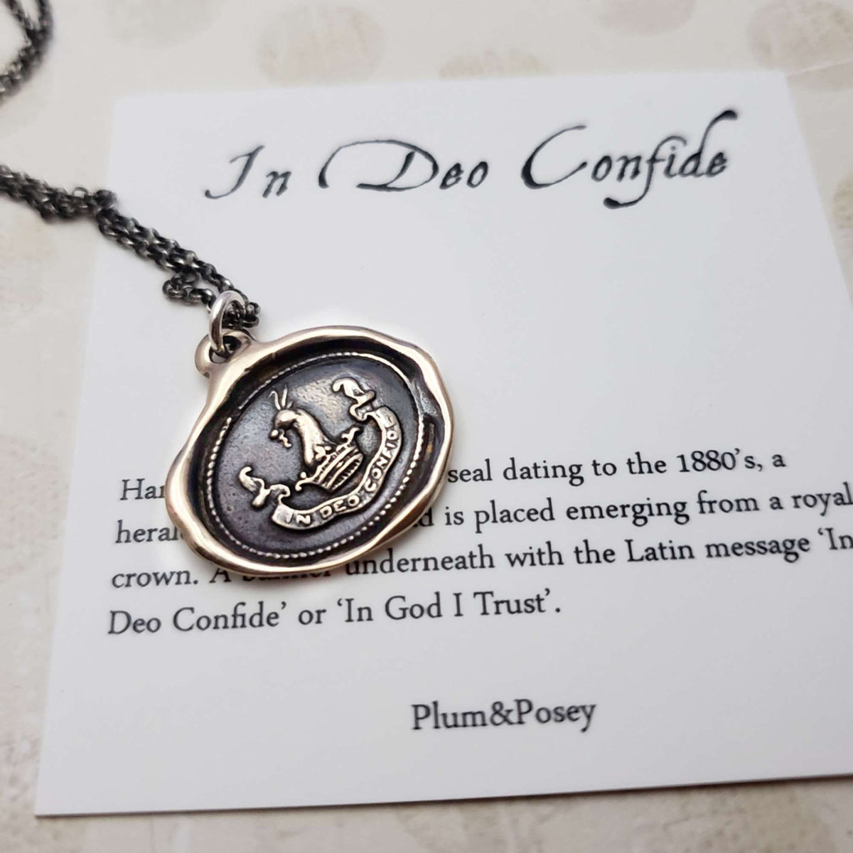 In God I Trust - In Deo Confide in bronze