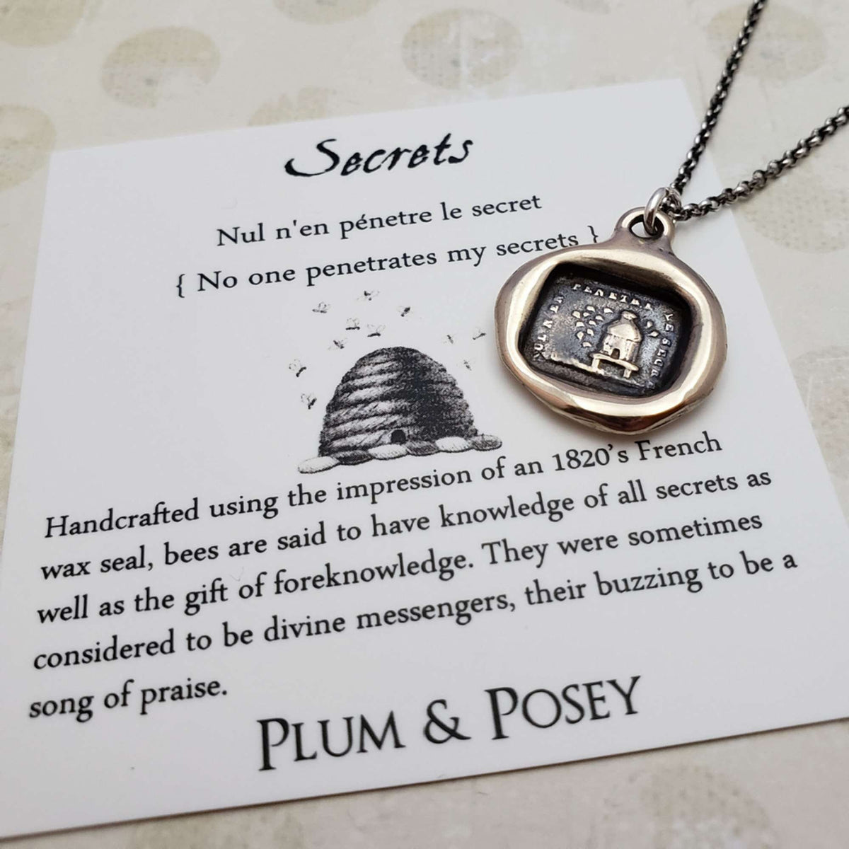 Bees and Beehive - No one penetrates my Secrets in bronze