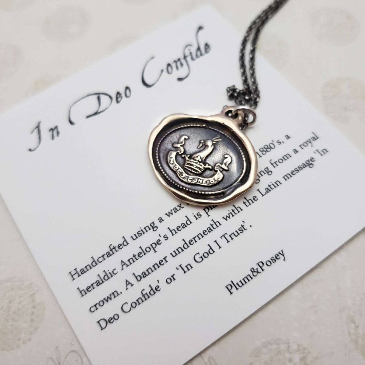 In God I Trust - In Deo Confide in bronze