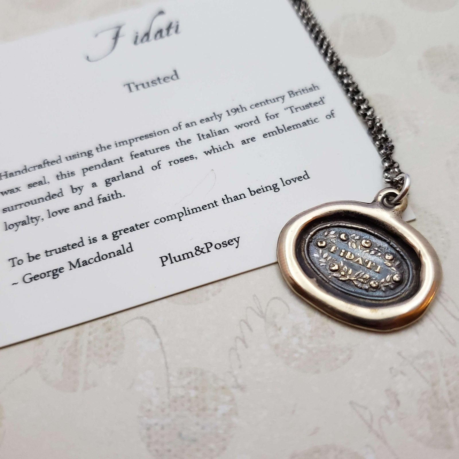 Trusted - Fidati in bronze