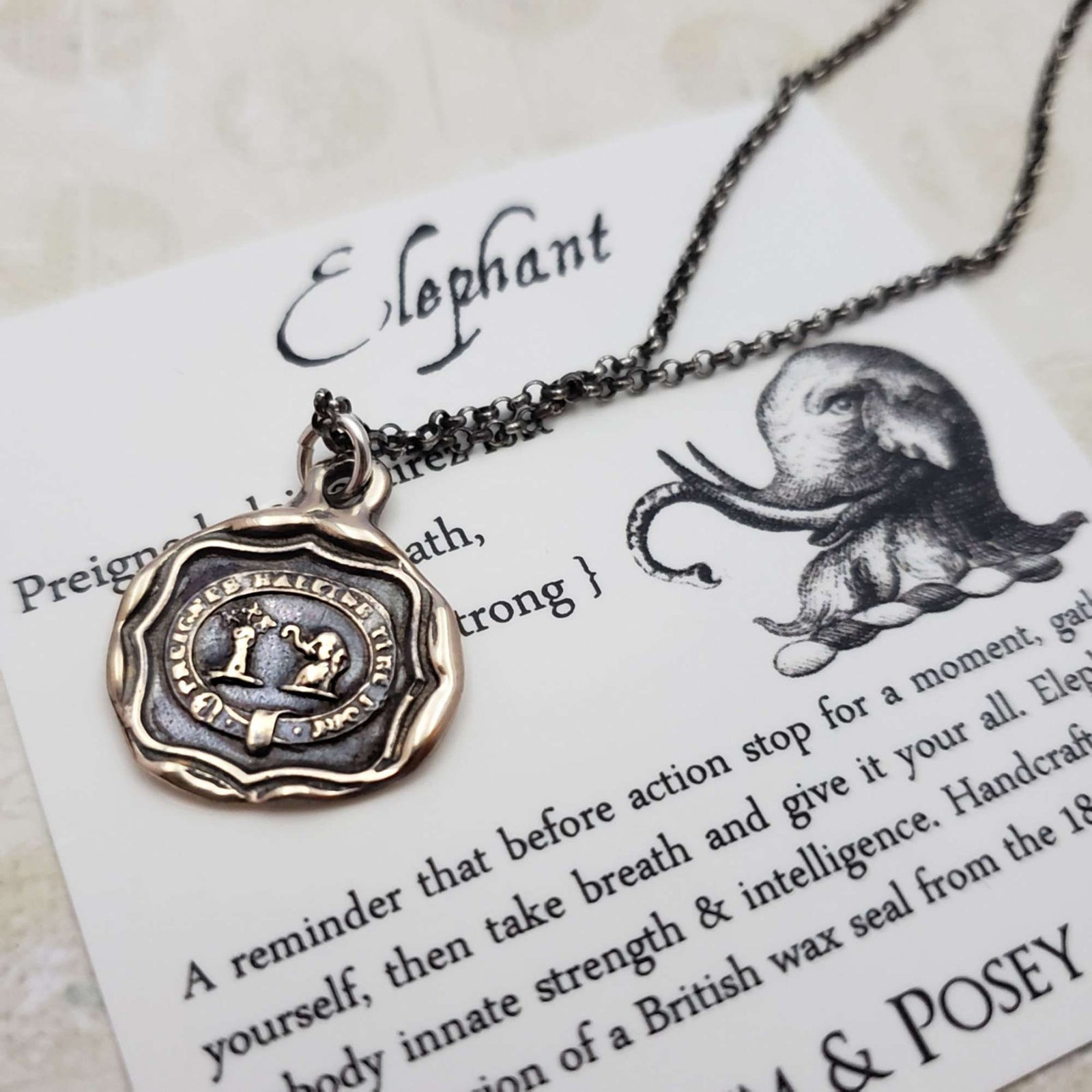 Elephant - Take Breath, Pull Strong in bronze