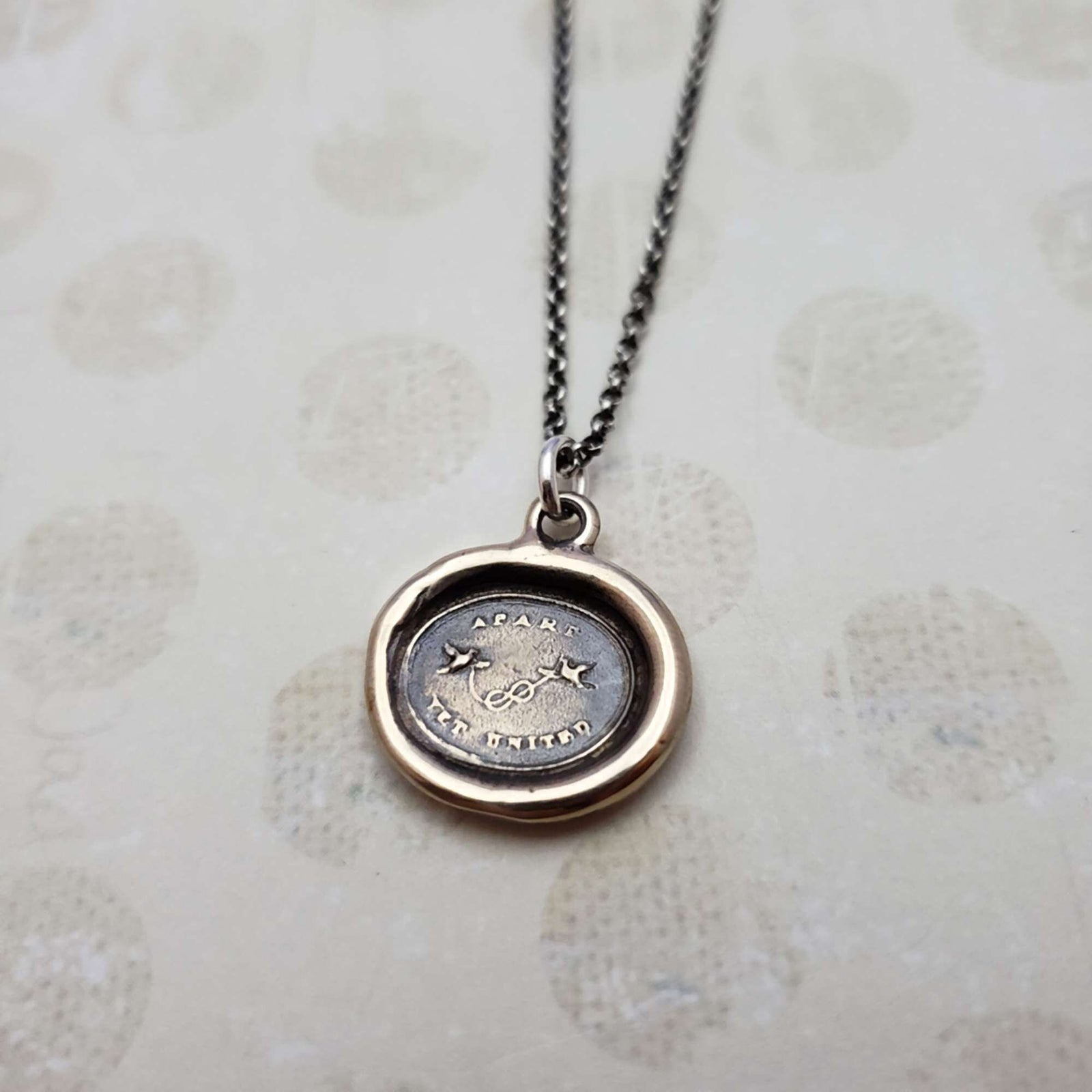 Two Doves - Apart Yet United in bronze