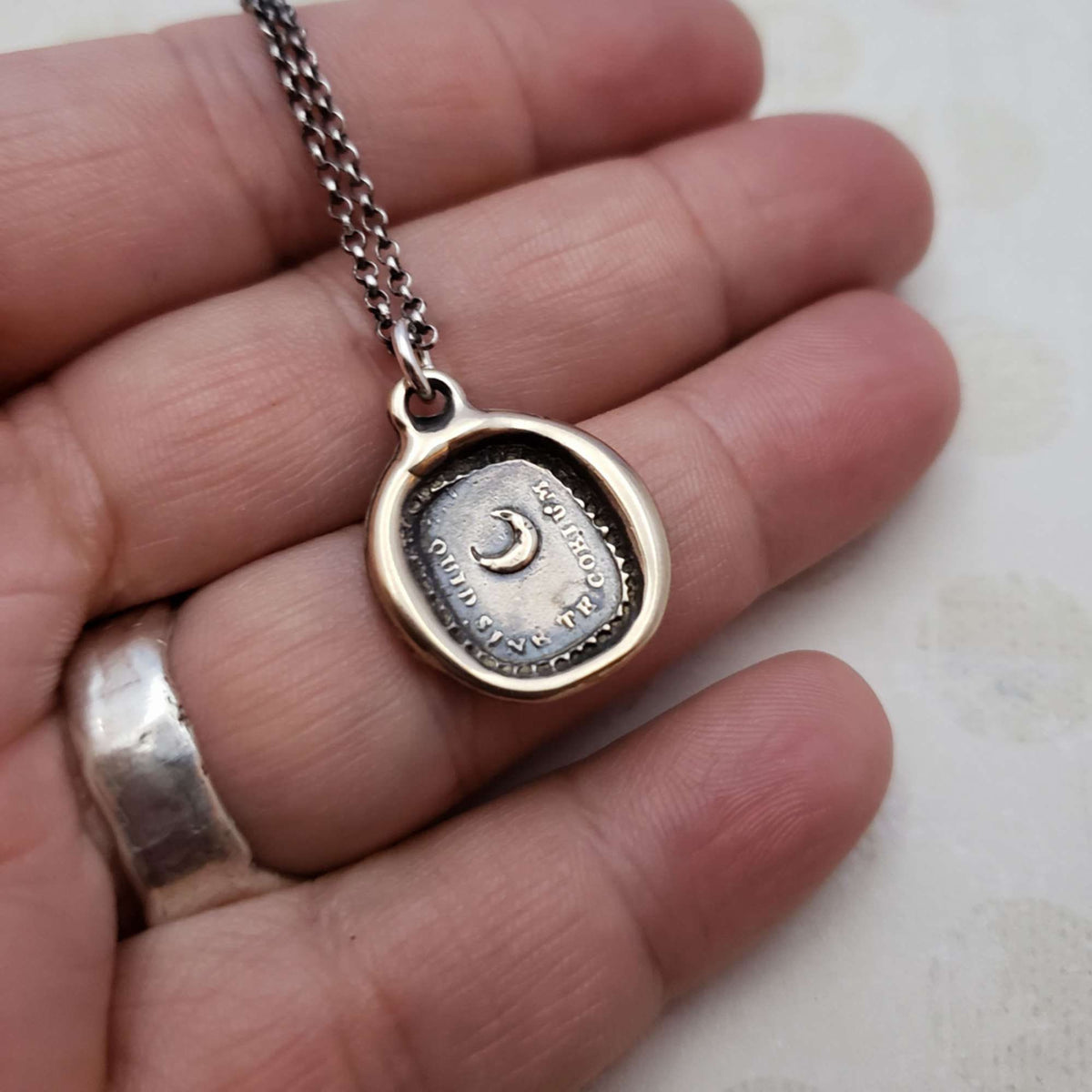 Moon - What is heaven without thee in bronze