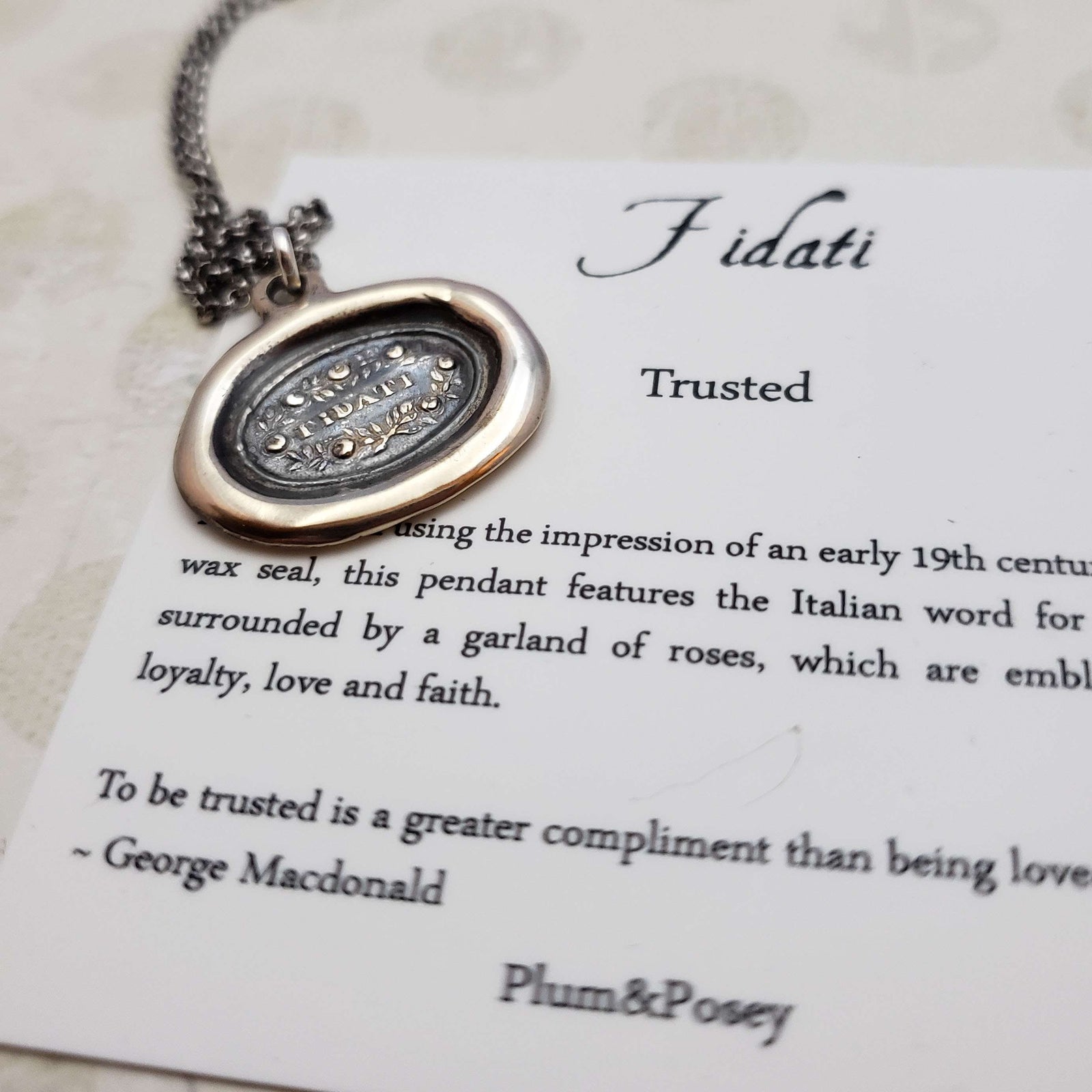 Trusted - Fidati in bronze