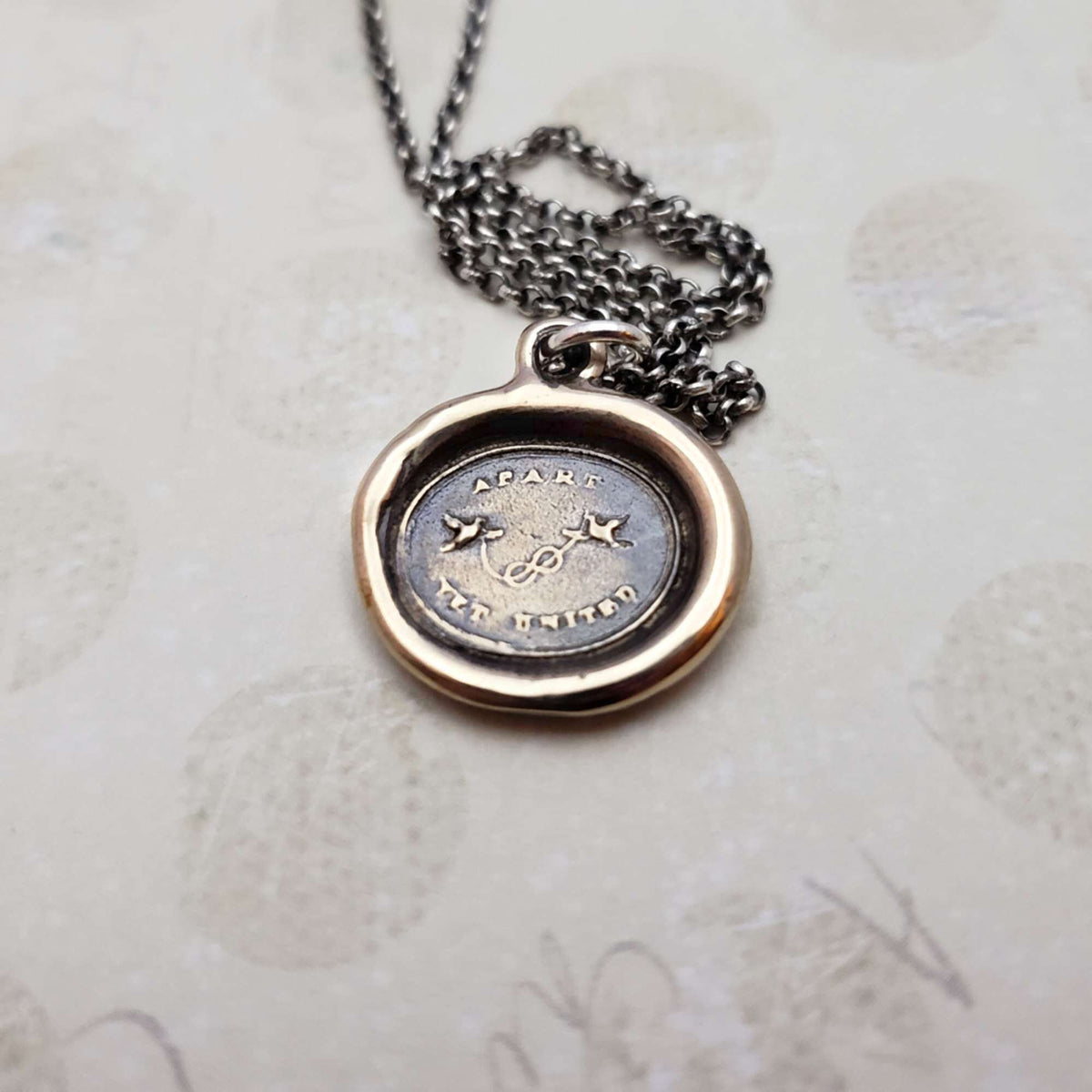 Two Doves - Apart Yet United in bronze