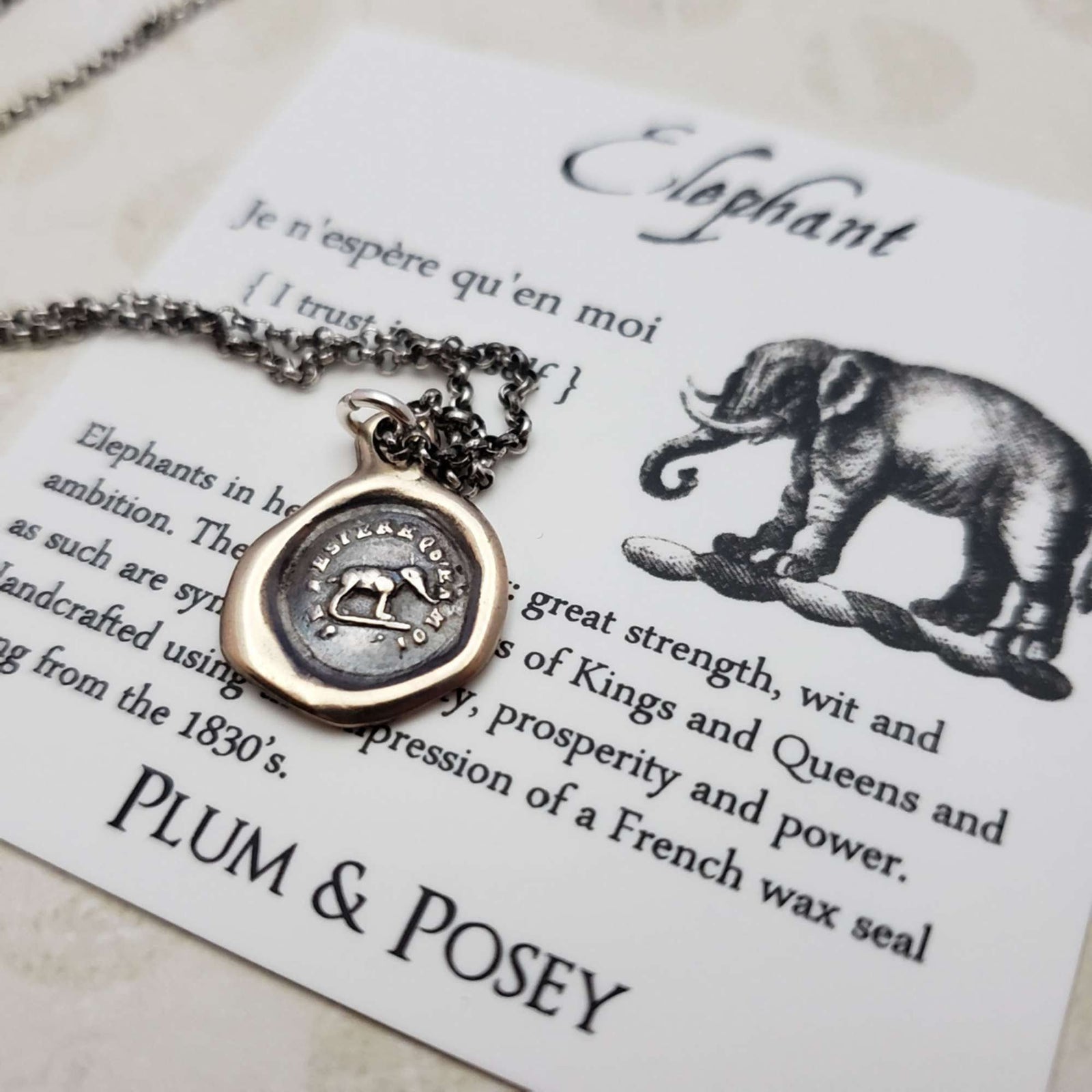 Elephant - I trust in myself in bronze