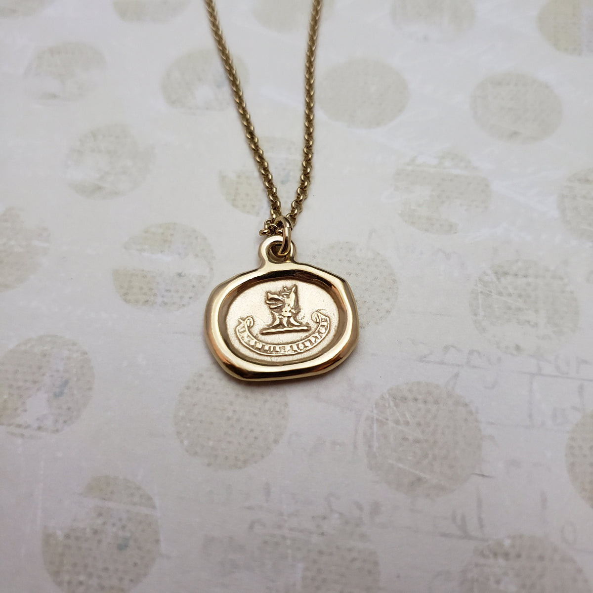 Wolf - Ready for Anything in Gold Vermeil