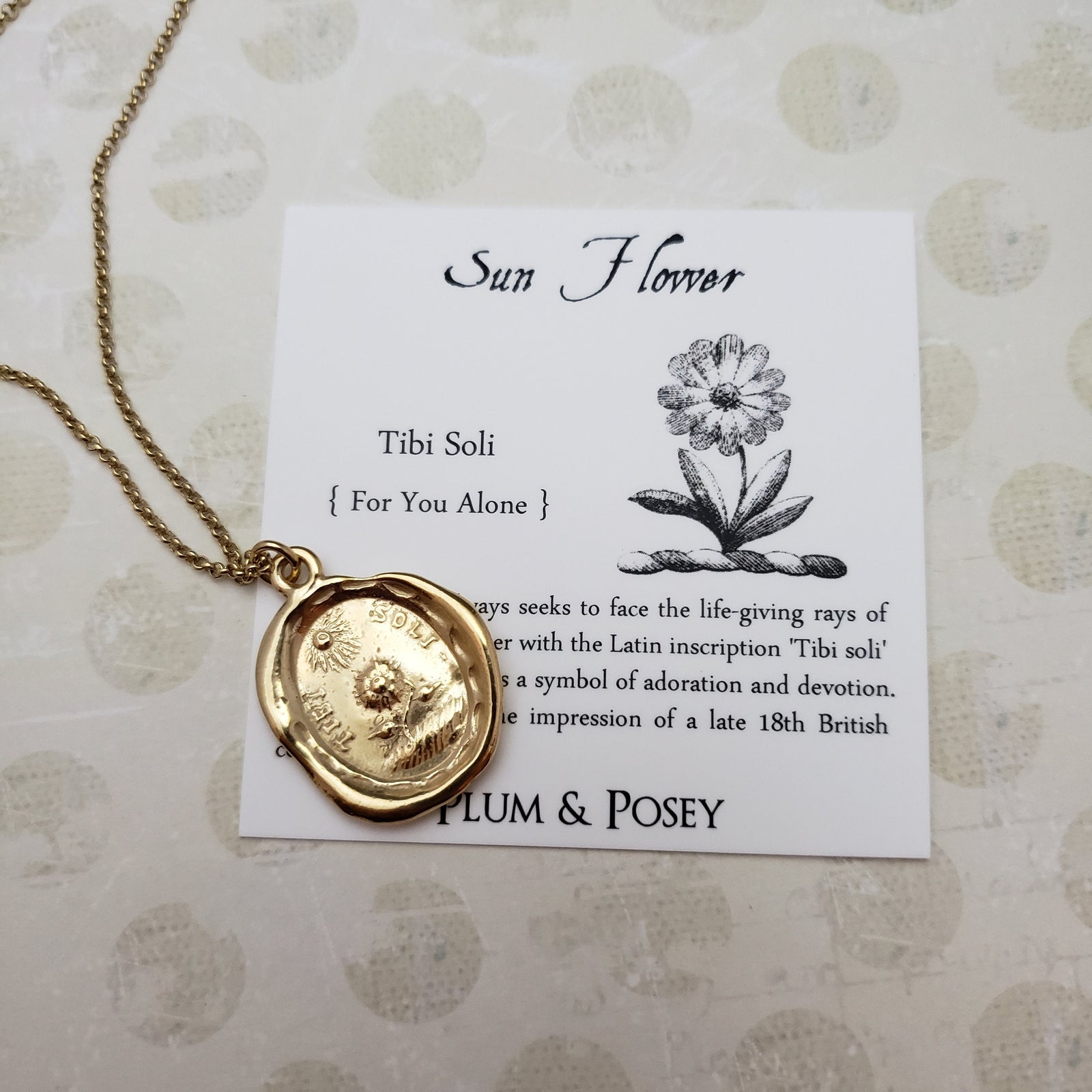 Golden Sunflower  - Everything for You in Gold Vermeil