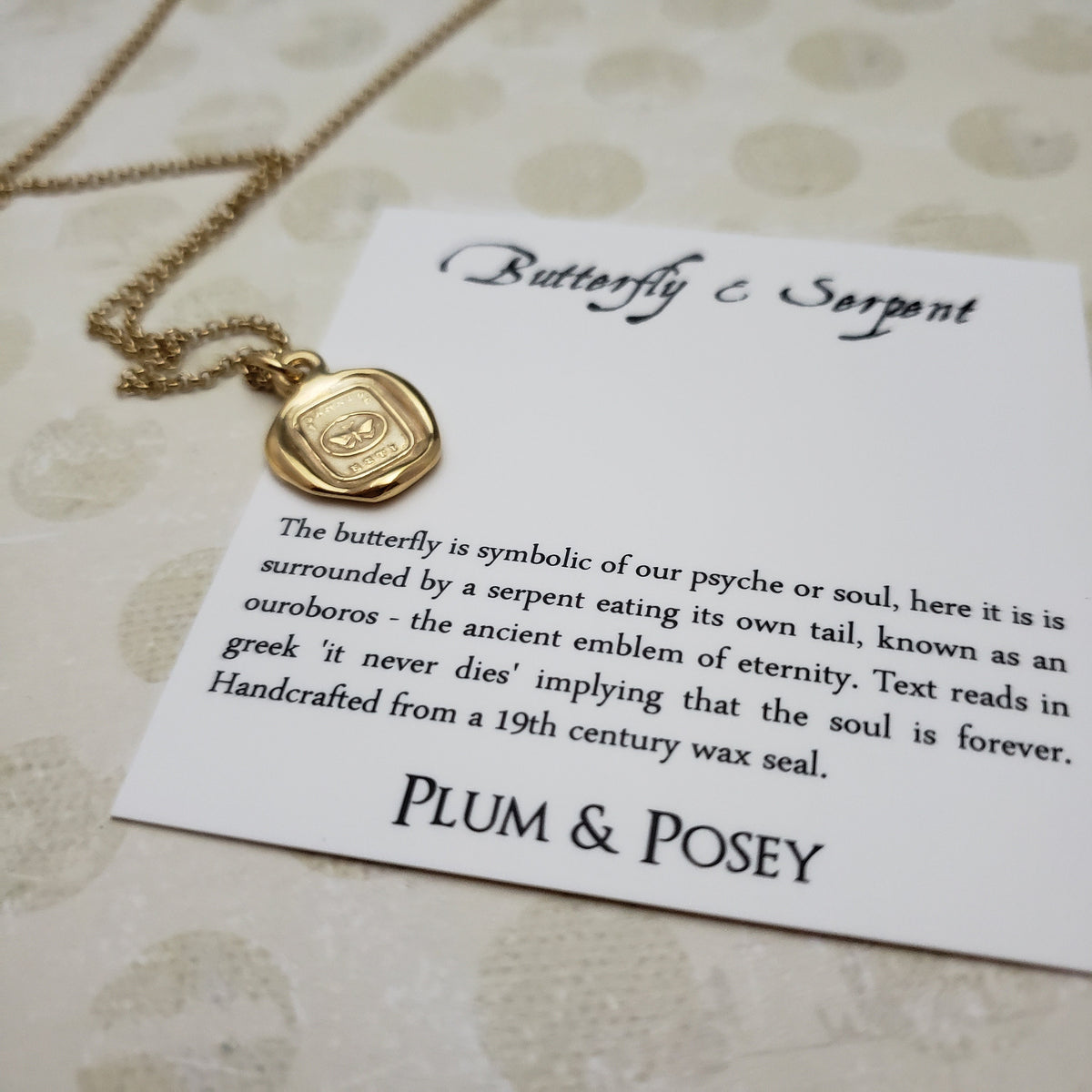Butterfly &amp; Serpent - Forever in Gold Vermeil