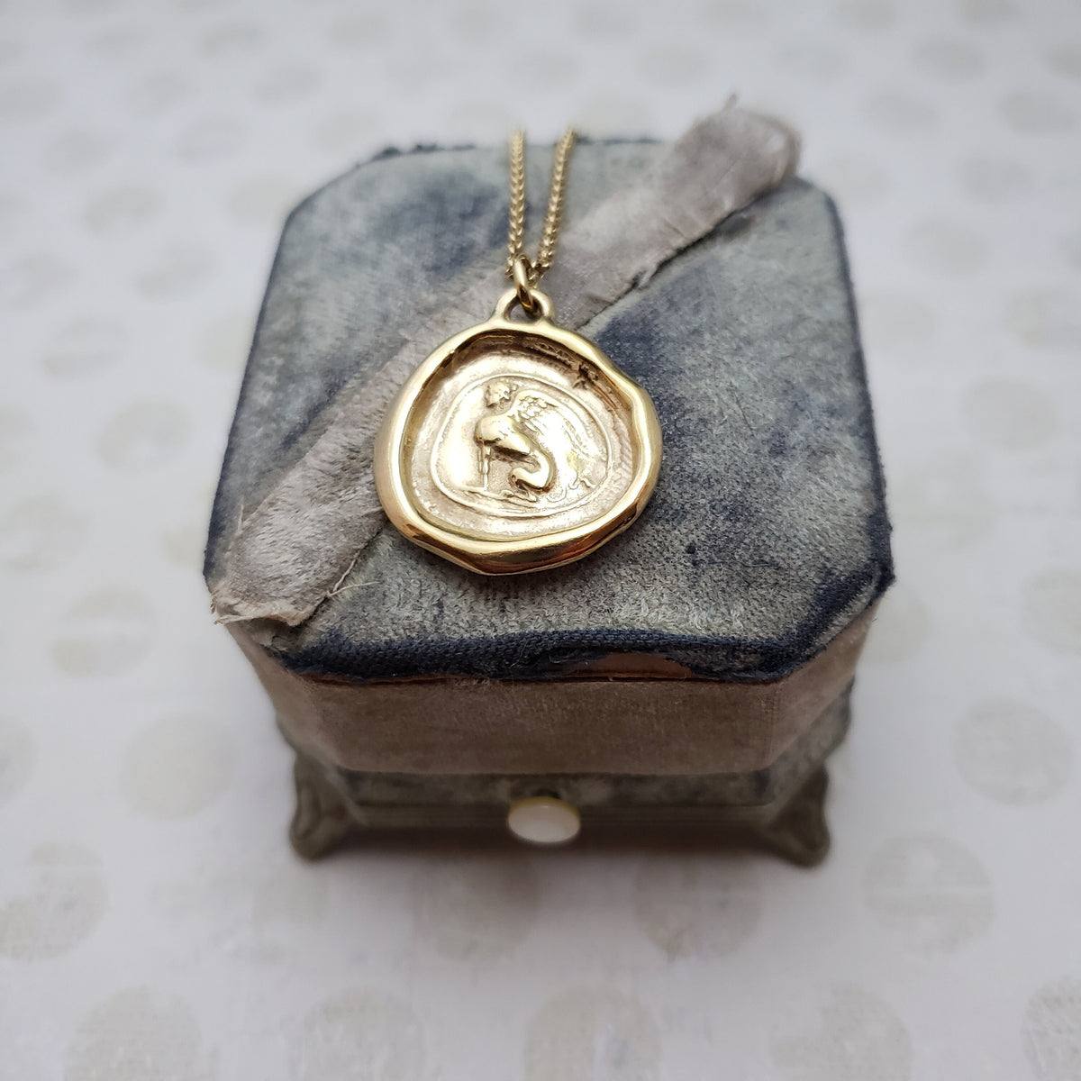 Sphinx - Mystery &amp; Enigma in Gold Vermeil