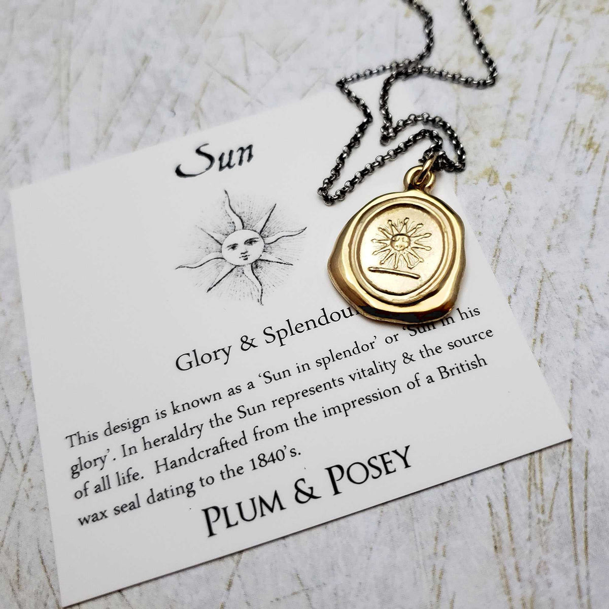 Sun in His Glory in Gold Vermeil