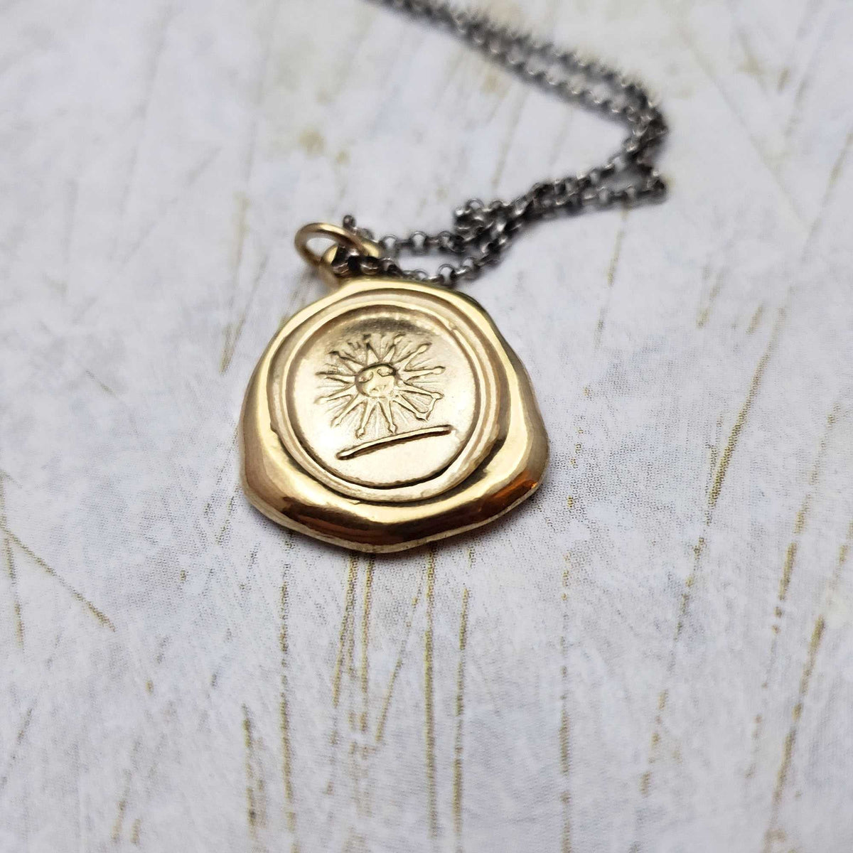 Sun in His Glory in Gold Vermeil