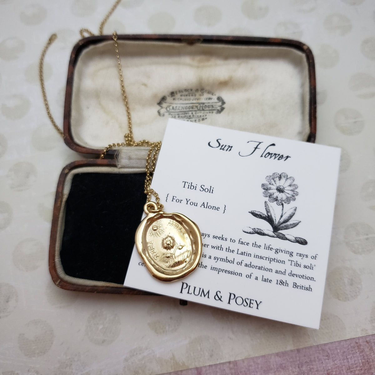 Golden Sunflower  - Everything for You in Gold Vermeil