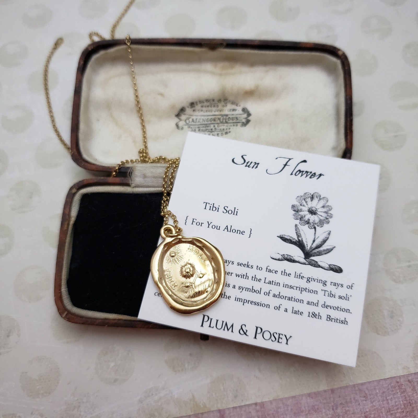 Golden Sunflower  - Everything for You in Gold Vermeil