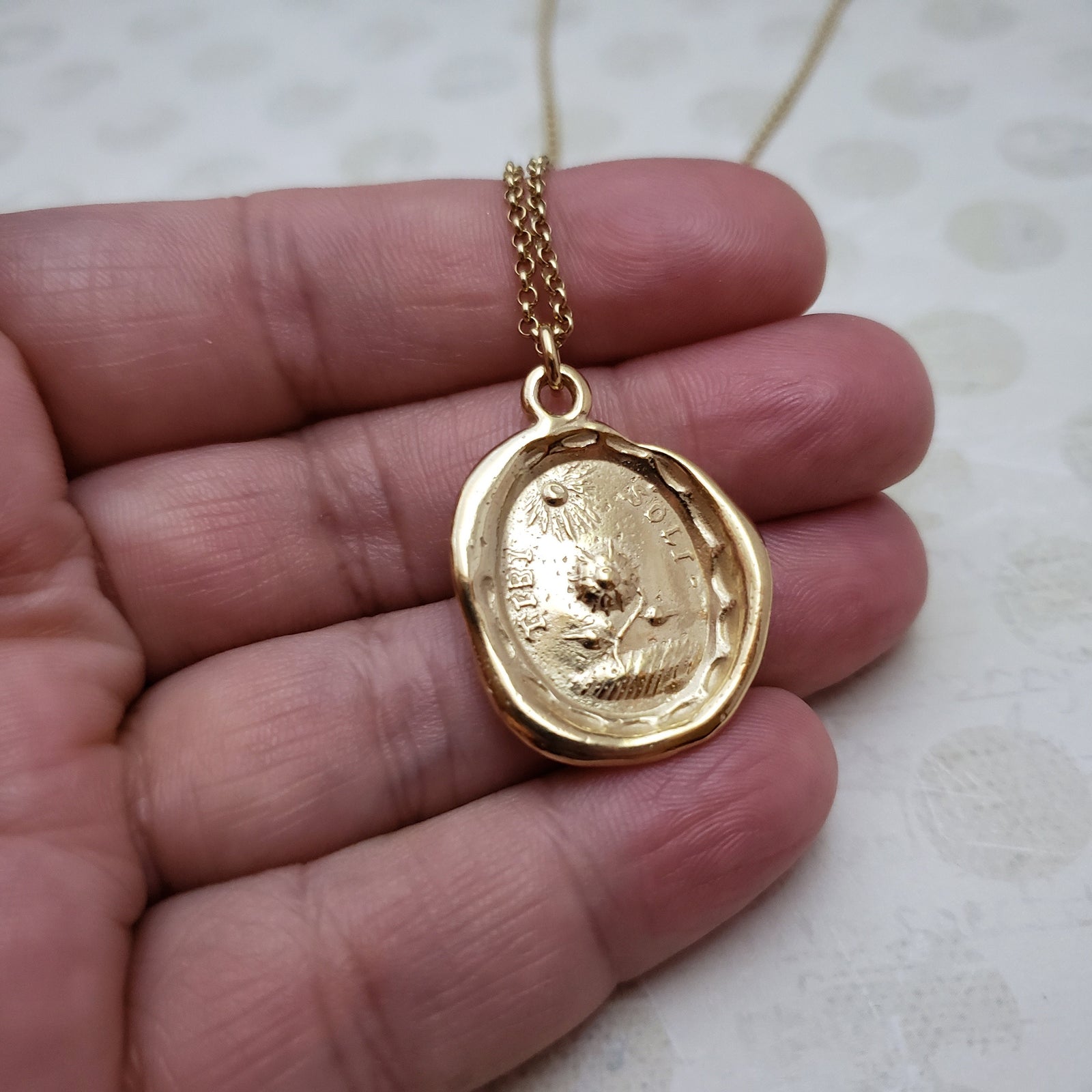 Golden Sunflower  - Everything for You in Gold Vermeil