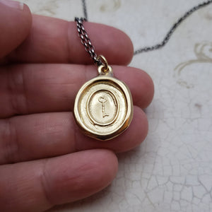 Victorian Skeleton Key in Gold Vermeil